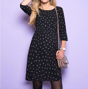 Seraphine Black Dot Woven Maternity Dress US 2 UK 6
